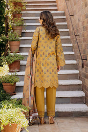 Afrozeh Damask The Holiday Unstitched Lawn 3Pc Suit AL-25-V2-07B LORIEN