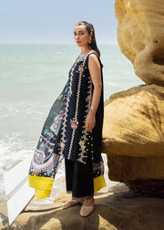Sadaf Fawad Khan Siraa Vol-02 Unstitched Lawn 3Pc Suit - Luna