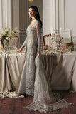 Emral Elyshia Embroidered Organza Unstitched 3Pc Suit D-05 Luna