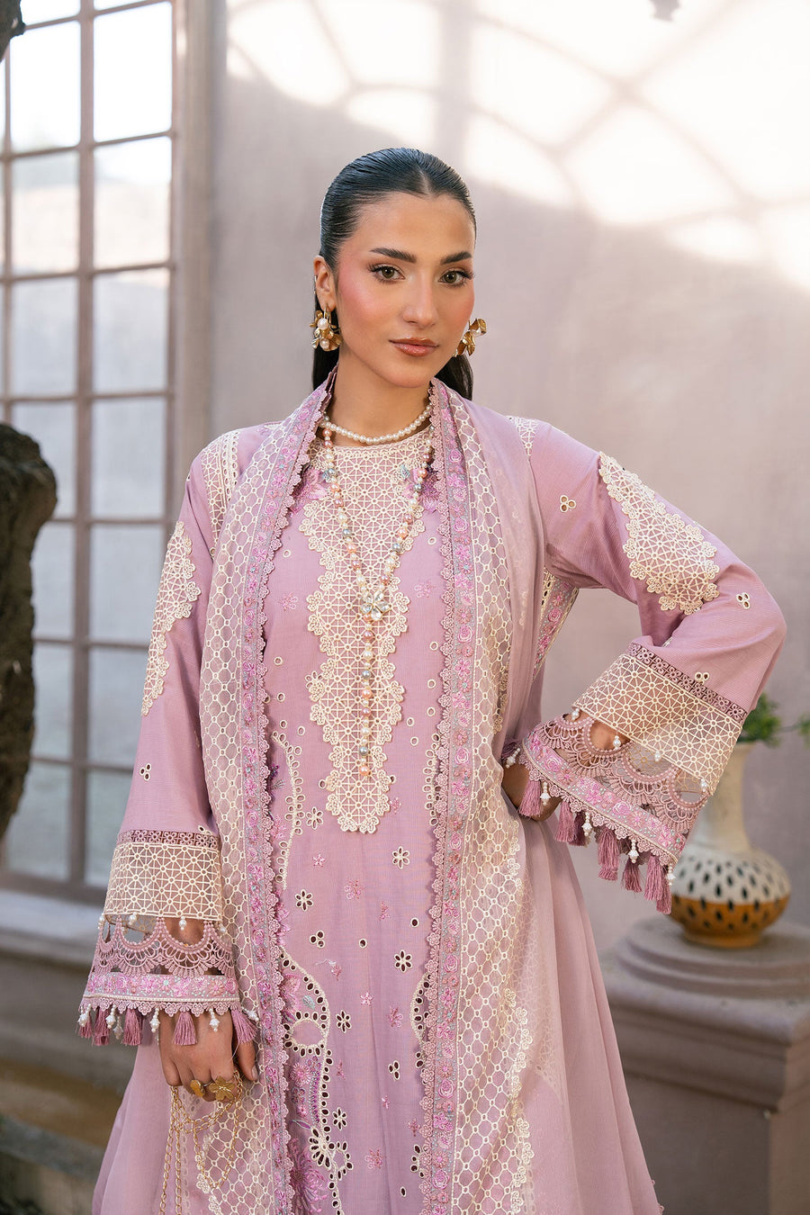 Zivah Apparel Bloom Haven Ready to Wear Luxury Lawn 3Pc Suit - Lunar