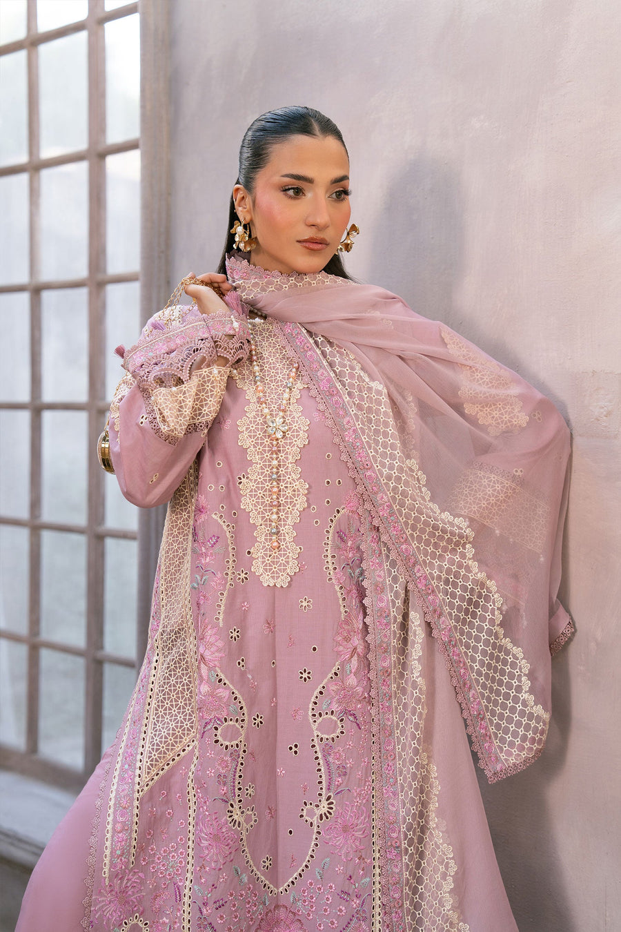 Zivah Apparel Bloom Haven Ready to Wear Luxury Lawn 3Pc Suit - Lunar