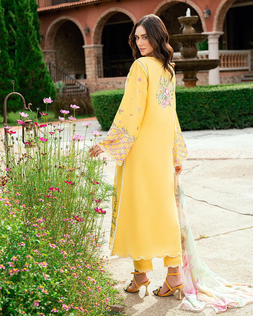 Roheenaz Reverie Embroidered Lawn Unstitched 3Pc Suit RNZ2503B Lunara
