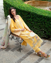 Roheenaz Reverie Embroidered Lawn Unstitched 3Pc Suit RNZ2503B Lunara