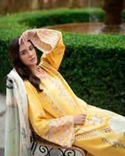 Roheenaz Reverie Embroidered Lawn Unstitched 3Pc Suit RNZ2503B Lunara