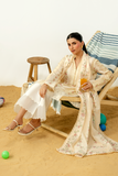 Zarposh Sundaze Embroidered Luxury Lawn Unstitched 3Pc Suit - LUNELLE