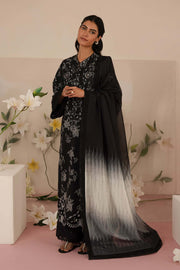 Afrozeh Floral Charm Embroidered Lawn Unstitched 3Pc Suit AL-25-V5-07 Lupine