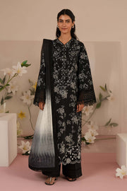Afrozeh Floral Charm Embroidered Lawn Unstitched 3Pc Suit AL-25-V5-07 Lupine