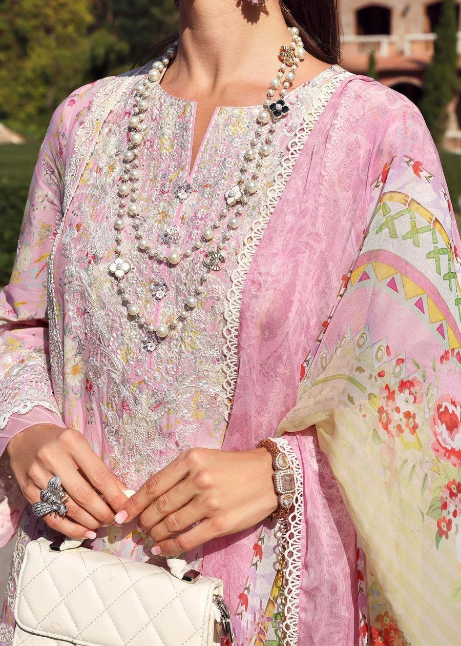 Kanwal Malik Zaina Embroidered Lawn Unstitched 3Pc Suit - LYLE