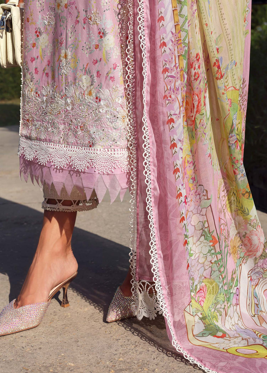 Kanwal Malik Zaina Embroidered Lawn Unstitched 3Pc Suit - LYLE