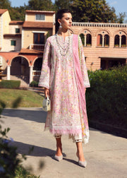 Kanwal Malik Zaina Embroidered Lawn Unstitched 3Pc Suit - LYLE