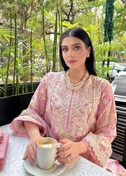 Kanwal Malik Zaina Embroidered Lawn Unstitched 3Pc Suit - LYLE