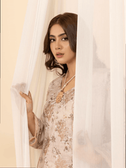 Mumtaz by Manizay Premium Embroidered Khaddar Unstitched 3Pc Suit M-01