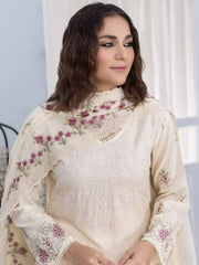 Gulfaam by Manizay Embroidered Karandi Unstitched 3Pc Suit M-01