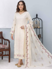 Gulfaam by Manizay Embroidered Karandi Unstitched 3Pc Suit M-01