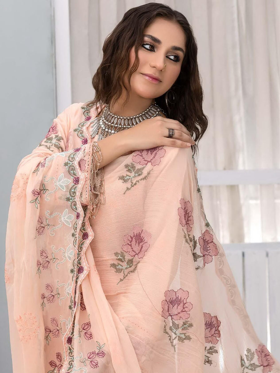 Gulfaam by Manizay Embroidered Karandi Unstitched 3Pc Suit M-03
