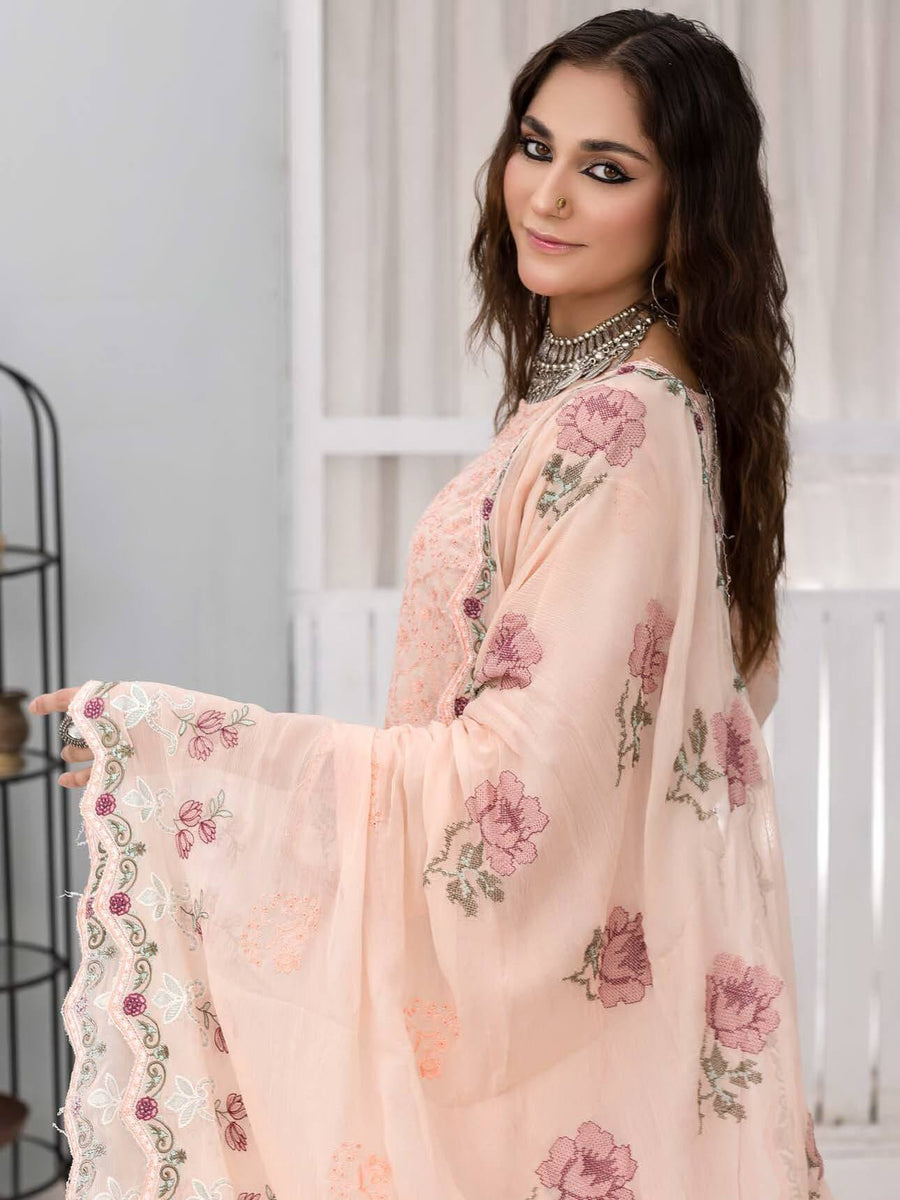 Gulfaam by Manizay Embroidered Karandi Unstitched 3Pc Suit M-03