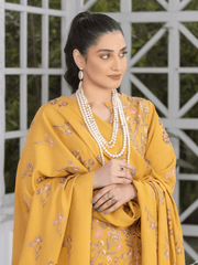 Gul Bano by Manizay Premium Embroidered Dhanak Unstitched 3Pc Suit M-03