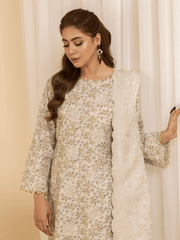 Mumtaz by Manizay Premium Embroidered Khaddar Unstitched 3Pc Suit M-06