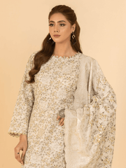 Mumtaz by Manizay Premium Embroidered Khaddar Unstitched 3Pc Suit M-06