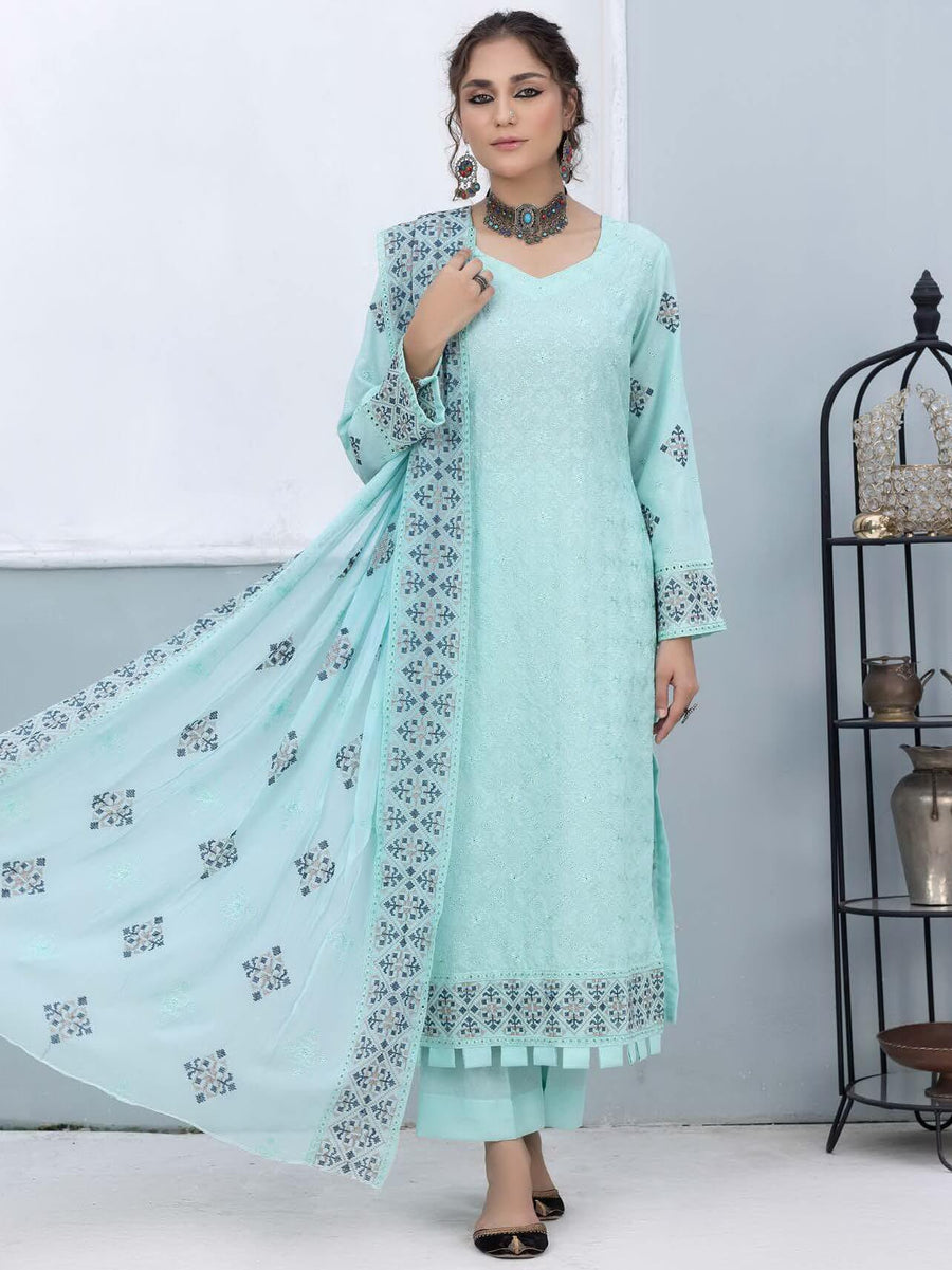 Gulfaam by Manizay Embroidered Karandi Unstitched 3Pc Suit M-08
