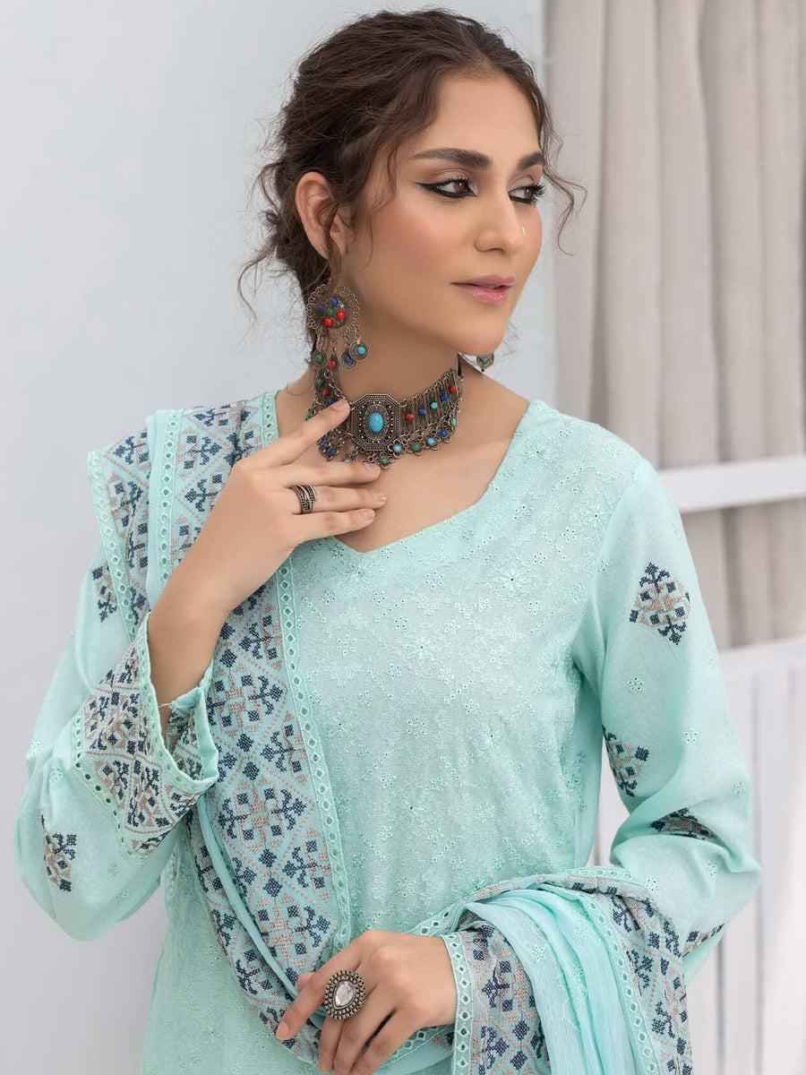 Gulfaam by Manizay Embroidered Karandi Unstitched 3Pc Suit M-08