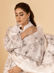Mumtaz by Manizay Premium Embroidered Khaddar Unstitched 3Pc Suit M-08