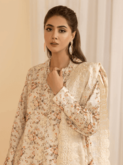Mumtaz by Manizay Premium Embroidered Khaddar Unstitched 3Pc Suit M-09
