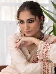 Gulfaam by Manizay Embroidered Karandi Unstitched 3Pc Suit M-09