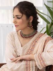 Gulfaam by Manizay Embroidered Karandi Unstitched 3Pc Suit M-09