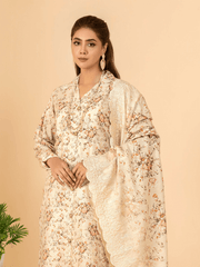 Mumtaz by Manizay Premium Embroidered Khaddar Unstitched 3Pc Suit M-09