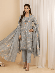 Mumtaz by Manizay Premium Embroidered Khaddar Unstitched 3Pc Suit M-10