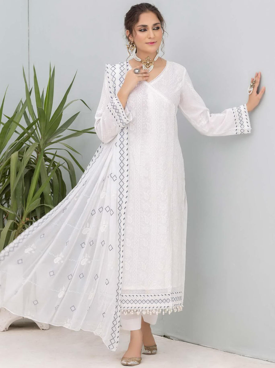 Gulfaam by Manizay Embroidered Karandi Unstitched 3Pc Suit M-10