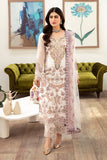Ramsha Minhal Vol-10 Embroidered Organza Unstitched 3Pc Suit M-1002
