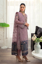 Ramsha Minhal Vol-10 Embroidered Organza Unstitched 3Pc Suit M-1005
