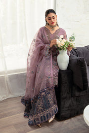 Ramsha Minhal Vol-10 Embroidered Organza Unstitched 3Pc Suit M-1005