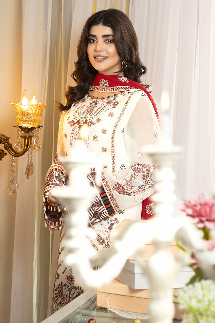 Imrozia Premium Shagun Unstitched Chiffon 3Pc Suit M-108 Zerine