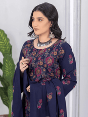 Gul Bano by Manizay Premium Embroidered Dhanak Unstitched 3Pc Suit M-10