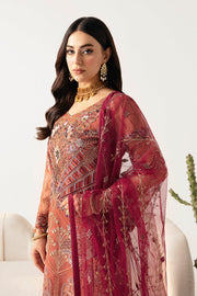Ramsha Minhal Vol-11 Embroidered Organza Unstitched 3Pc Suit M-1103