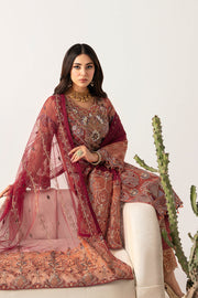 Ramsha Minhal Vol-11 Embroidered Organza Unstitched 3Pc Suit M-1103
