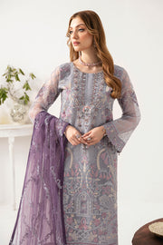 Ramsha Minhal Vol-11 Embroidered Organza Unstitched 3Pc Suit M-1104