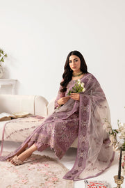 Ramsha Minhal Vol-11 Embroidered Organza Unstitched 3Pc Suit M-1107