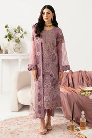 Ramsha Minhal Vol-11 Embroidered Organza Unstitched 3Pc Suit M-1107