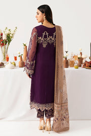 Ramsha Minhal Vol-11 Embroidered Organza Unstitched 3Pc Suit M-1109