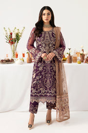 Ramsha Minhal Vol-11 Embroidered Organza Unstitched 3Pc Suit M-1109