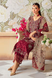 Ramsha Minhal Vol-12 Embroidered Organza Unstitched 3Pc Suit M-1201