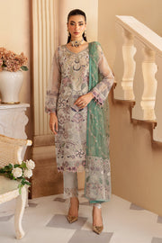 Ramsha Minhal Vol-12 Embroidered Organza Unstitched 3Pc Suit M-1202