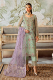 Ramsha Minhal Vol-12 Embroidered Organza Unstitched 3Pc Suit M-1204