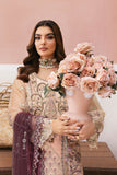 Ramsha Minhal Vol-13 Embroidered Organza Unstitched 3Pc Suit M-1301
