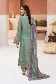 Ramsha Minhal Vol-13 Embroidered Organza Unstitched 3Pc Suit M-1302