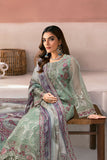 Ramsha Minhal Vol-13 Embroidered Organza Unstitched 3Pc Suit M-1302